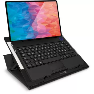CONNECT IT FrostBlast Kühlkissen unter Laptop mit blauer Hintergrundbeleuchtung, SCHWARZ CONNECT IT FrostBlast Kühlkissen unter Laptop mit blauer Hintergrundbeleuchtung, SCHWARZ