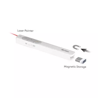 A4tech 2.4G kabelloser Laser Presenter & Pointer, weiß