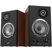 GENIUS-Lautsprecher SP-HF1200B, 2.0, 36W, Holz, schwarz-braun