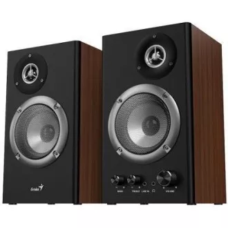 GENIUS-Lautsprecher SP-HF1200B, 2.0, 36W, Holz, schwarz-braun GENIUS-Lautsprecher SP-HF1200B, 2.0, 36W, Holz, schwarz-braun
