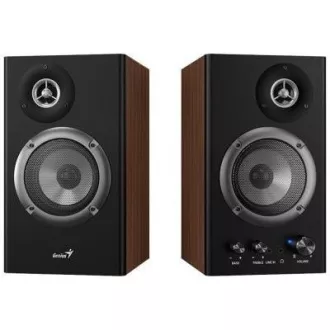 GENIUS-Lautsprecher SP-HF1200B, 2.0, 36W, Holz, schwarz-braun GENIUS-Lautsprecher SP-HF1200B, 2.0, 36W, Holz, schwarz-braun