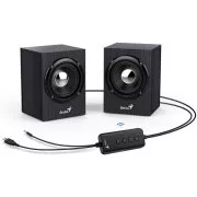 GENIUS-Lautsprecher SP-HF385BT, 2.0, Bluetooth 5.0, 4W, Holz, schwarz