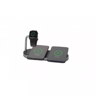 VERBATIM 3in1 Qi MFi Dual Wireless Ladegerät für iPhone und Apple Watch WCS-03