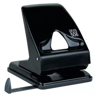 Locher Sax 506 Metall für 40 Blatt schwarz