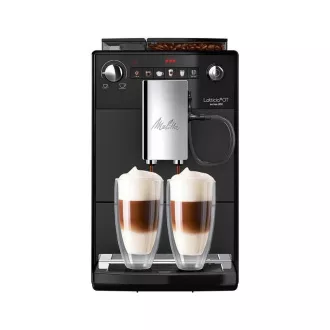 MELITTA Latticia OT Espressomaschine, 15 bar, 2 Tassen auf einmal, integriertes Mahlwerk, 5 Mahlprogramme, schwarz