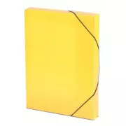 Gummidose Lines transparent gelb