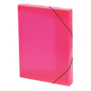 Gummibox Lines transparent rot