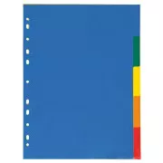 Trennzeichen A4 1-5 PP 5 Farben