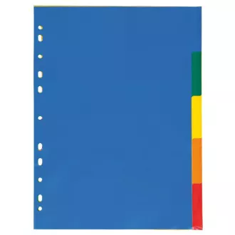 Trennzeichen A4 1-5 PP 5 Farben Trennzeichen A4 1-5 PP 5 Farben