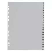 Trennsteg A4 1-20 PP grau