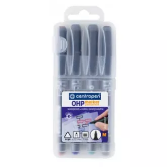 Marker Centropen 2637/4 M permanent 4 Farben zylindrische Spitze 1mm Marker Centropen 2637/4 M permanent 4 Farben zylindrische Spitze 1mm