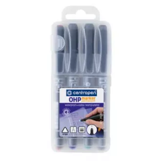 Marker Centropen 2636/4 F permanent 4 Farben 0,6 mm Marker Centropen 2636/4 F permanent 4 Farben 0,6 mm