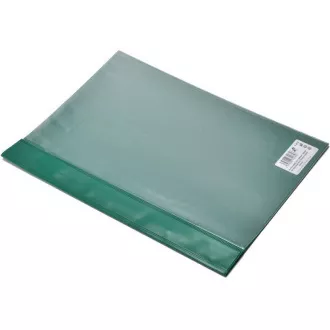 A4 ROC PVC Hefter mit Fronttasche vorne, transparente Rückseite grün