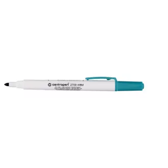 Marker Centropen 2709 auf weißer Tafel grün zylindrische Spitze 1,8 mm