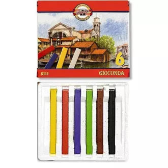 Farbige Kreiden Koh-I-Noor Gioconda fettig 6St. Farbige Kreiden Koh-I-Noor Gioconda fettig 6St.