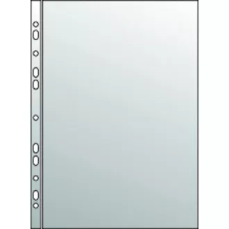 Cover A4 "U" Euroscharnier PP 40mic klar 100St