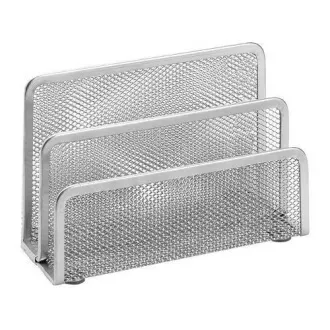 Drahtbriefständer 2 Fächer silber LD01-49-5