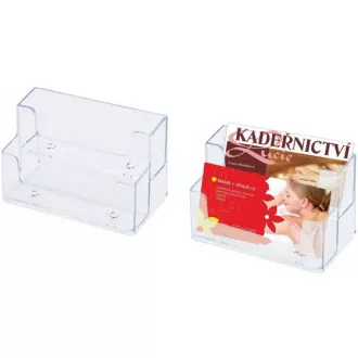 Kunststoffständer für Visitenkarten 97x58x46mm NULKO Kunststoffständer für Visitenkarten 97x58x46mm NULKO