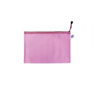 Briefumschlag A5 mit Reißverschluss Mesh rosa Briefumschlag A5 mit Reißverschluss Mesh rosa