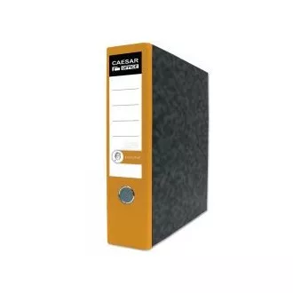 Ordner A4 8cm Hebel Executive gelber Rücken mit einem Loch für einen Finger Ordner A4 8cm Hebel Executive gelber Rücken mit einem Loch für einen Finger