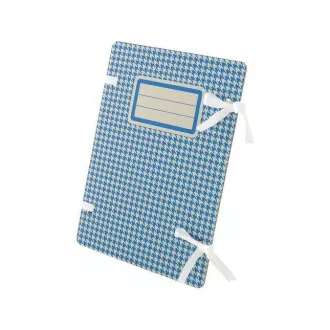 Ordner A4 mit Spitze runde Ecken mit Etikett blau Ordner A4 mit Spitze runde Ecken mit Etikett blau