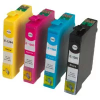 MultiPack EPSON T1285 (C13T12854012) - Tintenpatrone TonerPartner PREMIUM, black + color (schwarz + farbe)