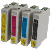MultiPack EPSON T0715 + 20stk Fotopapier (C13T07154010) - Tintenpatrone TonerPartner PREMIUM, black + color (schwarz + farbe)