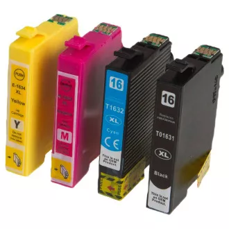 MultiPack EPSON T1635 + 20stk Fotopapier (C13T16364010) - Tintenpatrone TonerPartner PREMIUM, black + color (schwarz + farbe)