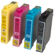 MultiPack EPSON T1815 + 20stk Fotopapier (T1811, T1812, T1813, T1814) - Tintenpatrone TonerPartner PREMIUM, black + color (schwarz + farbe)
