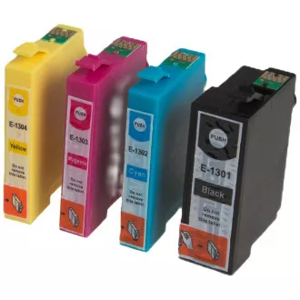 MultiPack EPSON T1301, T1302, T1303, T1304 - Tintenpatrone TonerPartner PREMIUM, black + color (schwarz + farbe)