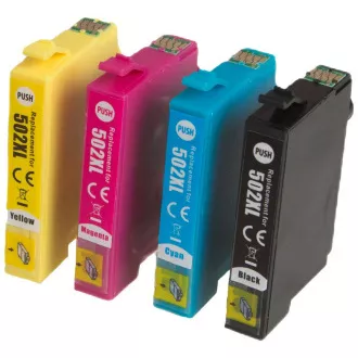 MultiPack EPSON T502-XL (C13T02W64010) - Tintenpatrone TonerPartner PREMIUM, black + color (schwarz + farbe)