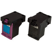 MultiPack Tintenpatrone TonerPartner PREMIUM für HP 302-XL (F6U68AE, F6U67AE), black + color (schwarz + farbe)