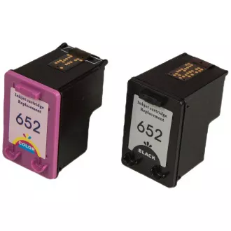 MultiPack Tintenpatrone TonerPartner PREMIUM für HP 652-XL (F6V25A, F6V24A), black + color (schwarz + farbe) MultiPack Tintenpatrone TonerPartner PREMIUM für HP 652-XL (F6V25A, F6V24A), black + color (schwarz + farbe)