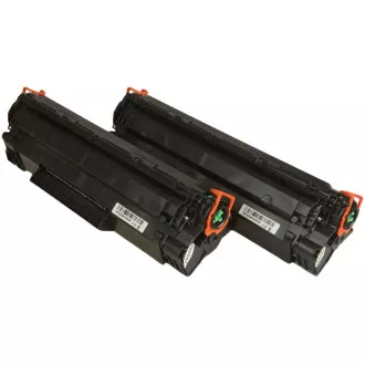 MultiPack Toner TonerPartner PREMIUM für HP 36A (CB436AD), black (schwarz )