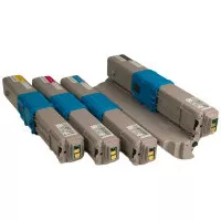 MultiPack OKI C310 (C310-BK, C310-C, C310-M, C310-Y) - Toner TonerPartner PREMIUM, black + color (schwarz + farbe)