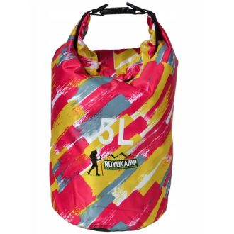 Wasserdichter Sack ROYOKAMP Dry Bag 10 l, multicolor 1 (rosa/gelb)