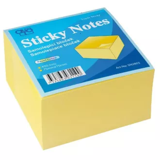 Selbstklebeblock 75x75mm gelb 400 Blatt Auro Selbstklebeblock 75x75mm gelb 400 Blatt Auro