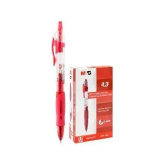 Gelschreiber MG AGPb02372 0,5mm roter Schaft klar