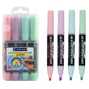 Textmarker Centropen 8542/4 Textmarker Flexi Soft pastell 4 Farben Keilspitze 1-5mm
