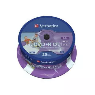 VERBATIM DVD + R (25er-Pack) / Spindle Double Layer 8X 8.5GB Inkjet bedruckbar