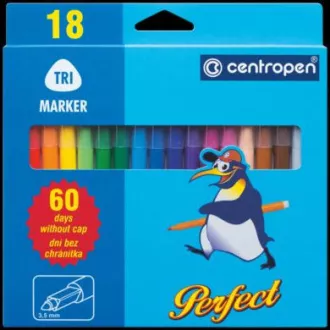 Marker Centropen 2510/18 18 Farben zylindrische Spitze 2-3mm