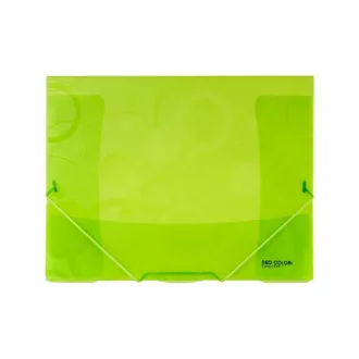 Ordner A4 3 Klappen mit Gummi Neo Colori PP grün