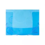 Ordner A4 3 Klappen mit Gummi Neo Colori PP blau