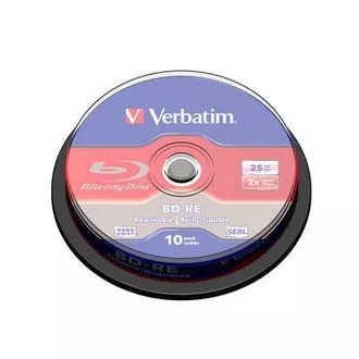 VERBATIM BD-RE SL (10er Pack) Blu-Ray / Spindel / 2x / 25GB