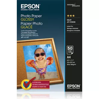 EPSON Papier A4 - Fotopapier glänzend A4 50 Blatt EPSON Papier A4 - Fotopapier glänzend A4 50 Blatt
