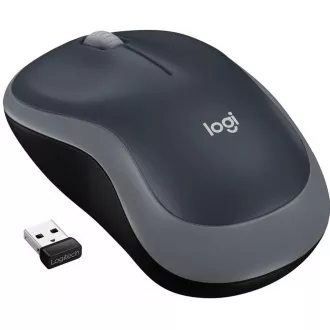 Logitech Kabellose Maus M185, USB-Dongle, grau