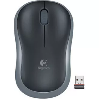 Logitech Kabellose Maus M185, USB-Dongle, grau