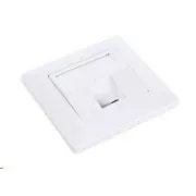 Solarix Steckdose modular für 1 Keystone Unterputz weiß SX9-1-0-WH
