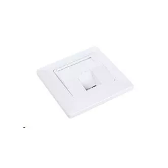 Solarix Steckdose modular für 1 Keystone Unterputz weiß SX9-1-0-WH