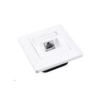 Solarix Buchse CAT6 STP 1 x RJ45 Unterputz weiß SX9-1-6-STP-WH
